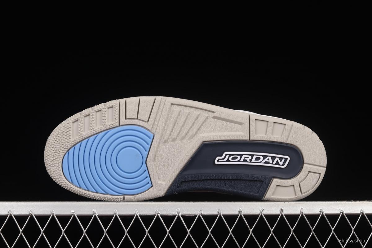 Air Jordan 3 UNC AJ3 Joe 3 North Carolina blue white burst blue crack in the basketball shoes CT8532-104
