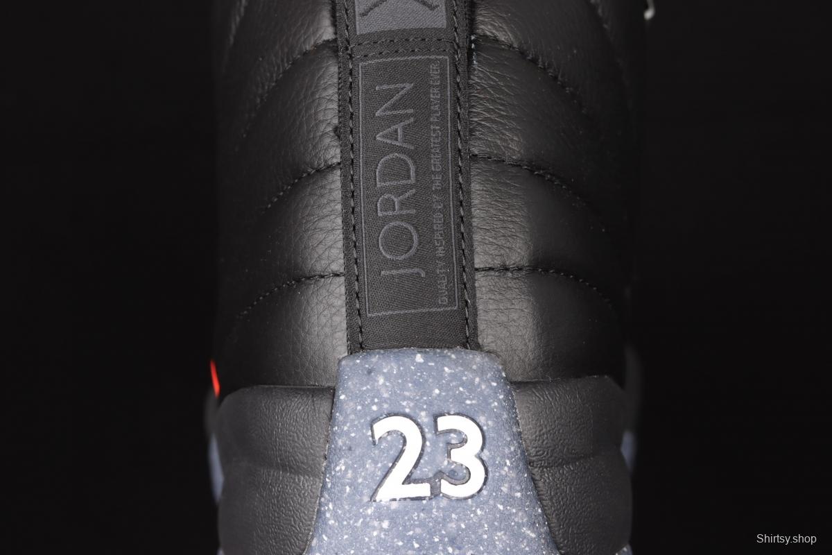 Air Jordan 12 Retro 2 2 Black Samurai first layer authentic carbon basketball shoes DC1062-006