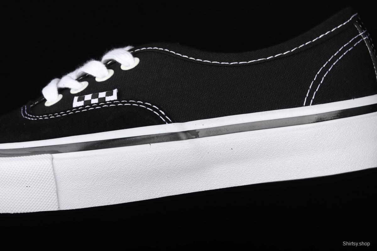 Vans Skate Authentic series classic black and white low-top casual board shoes VN0A5FC8Y28