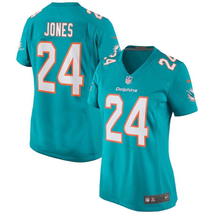 Women's Byron Jones Aqua Player Limited Team Jersey