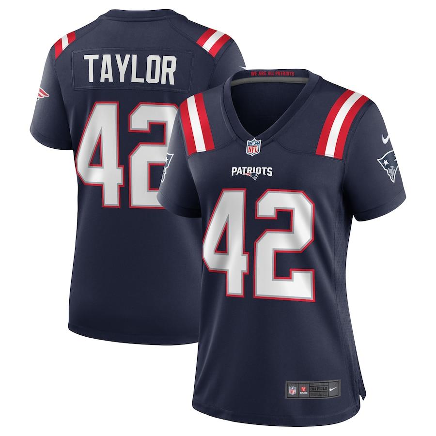 Women's J.J. Taylor Navy Player Limited Team Jersey