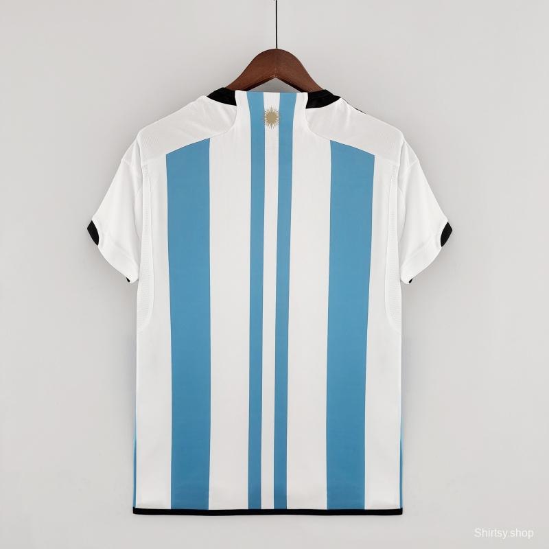 2022 Argentina Home Soccer Jersey