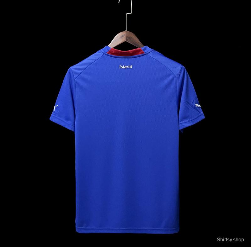 2022 Iceland Home Soccer Jersey