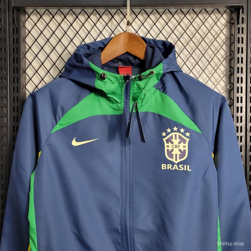 2023 Brazil Royal Blue Windbreaker