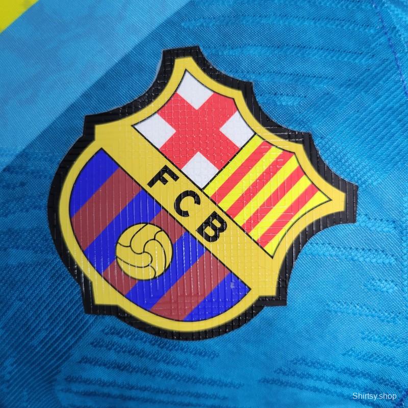 Player Version 23-24 Barcelona Blue Classic Jersey