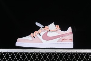 Nike Court Borough Low 2 GS Pink Rose Low-Top Sneakers