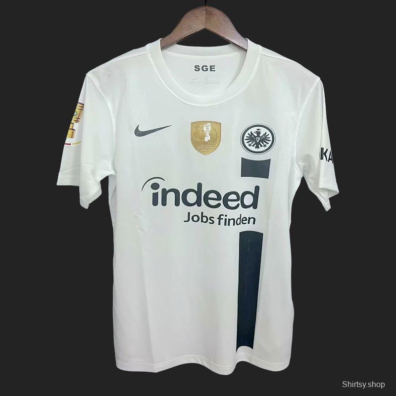 23/24 Eintracht Frankfurt Home Jersey With DFB-Pokal Patches