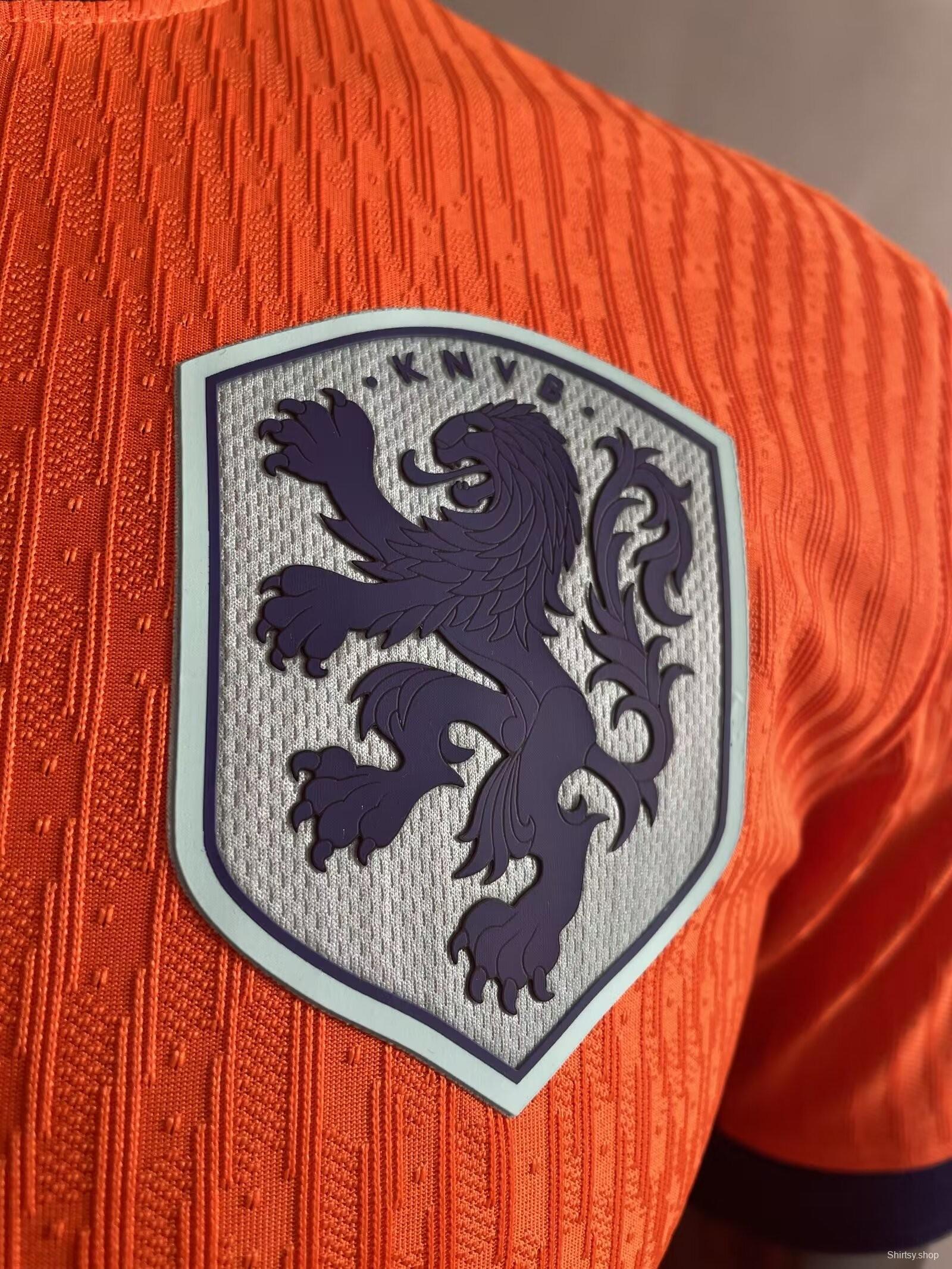 Player Version 2024 Netherlands Home Jersey